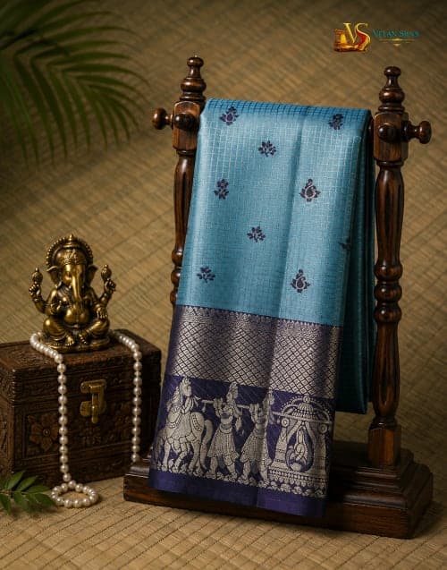 Meghavarna Pallakku Vaibhavam Saree