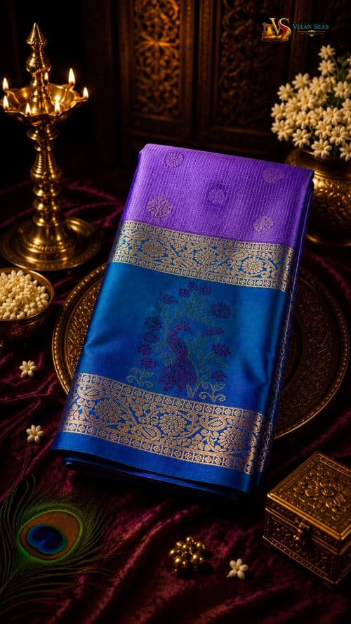 Vadamalli Mayura Silk Saree